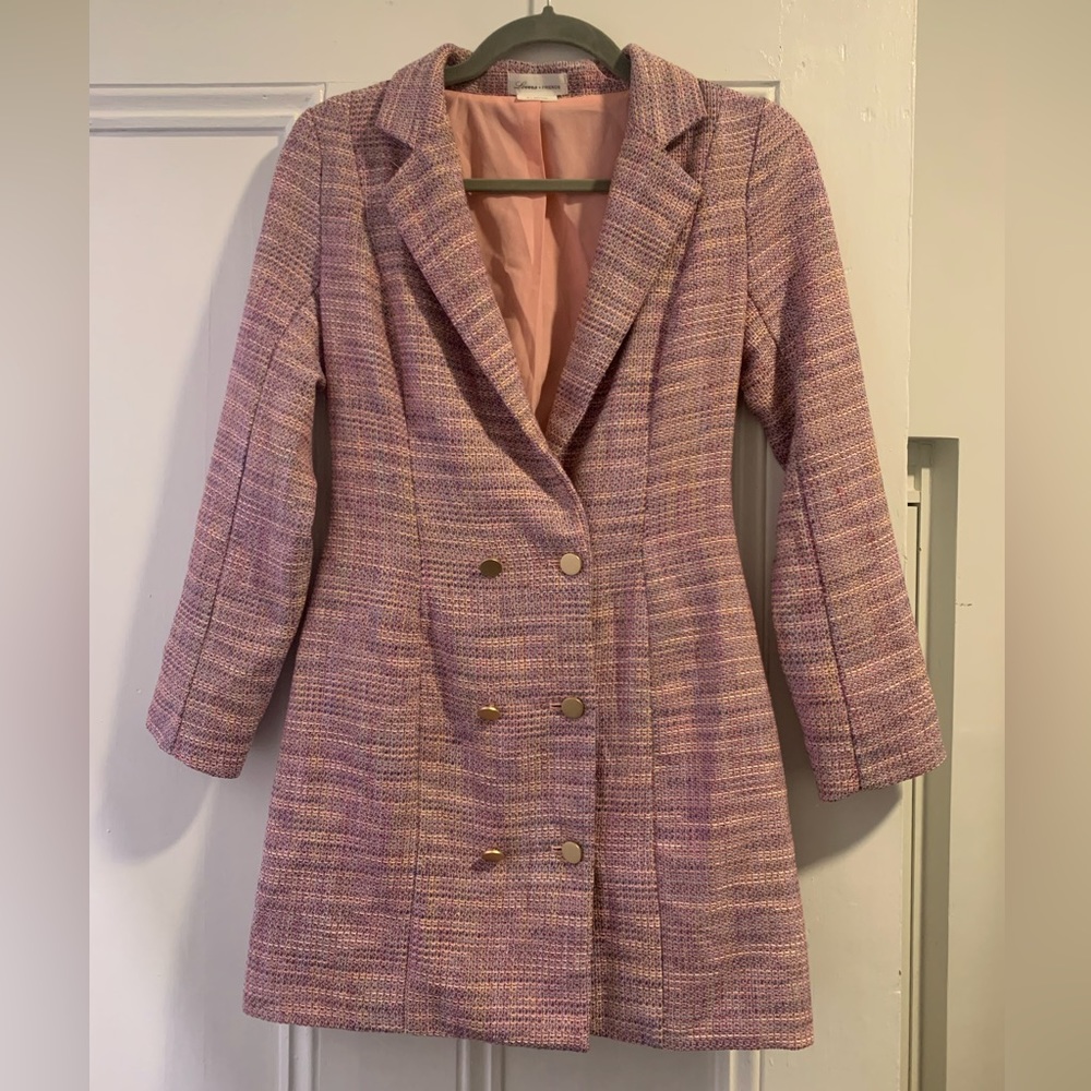 Lovers and Friends Tweed Blazer Mini Dress